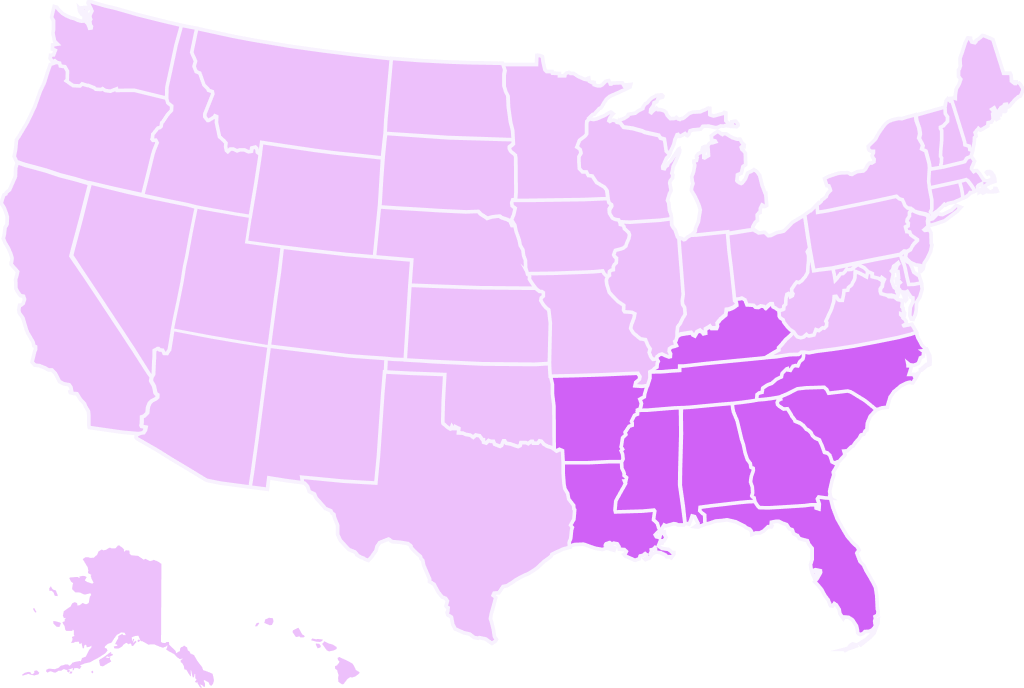 Southeast US Map
