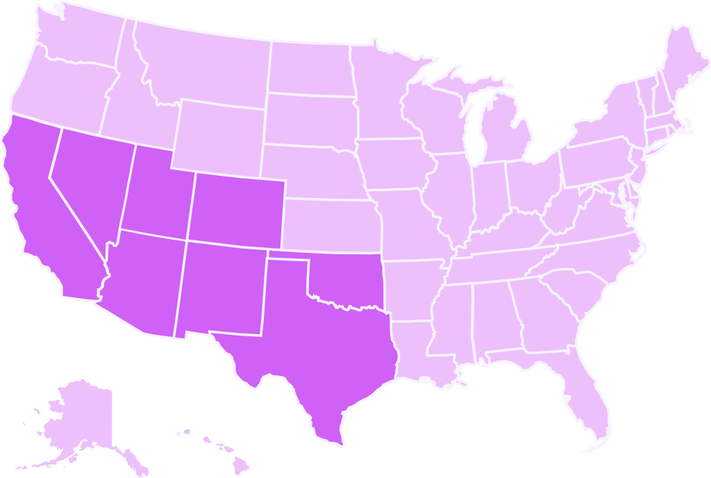 Southwest US Map